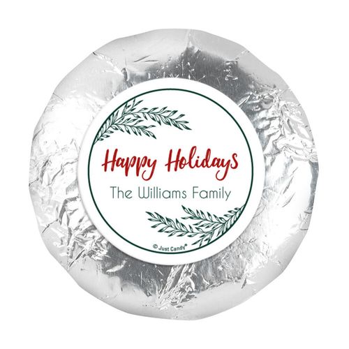 Personalized Christmas Geometric Holiday 1.25" Stickers (48 Stickers)