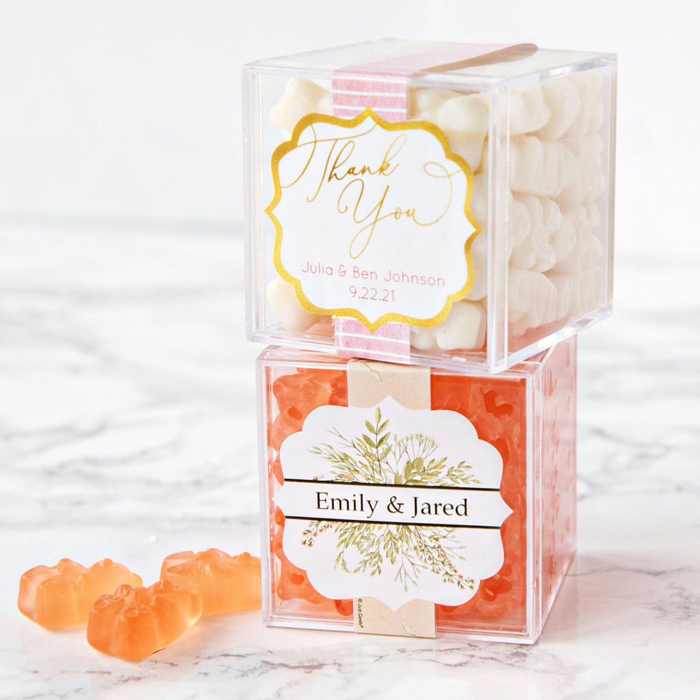 Champagne Gummy Bear Wedding Favors Personalized Gummy Bear 