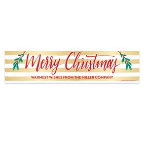 Personalized Bonnie Marcus Christmas Chic 5 Ft. Banner