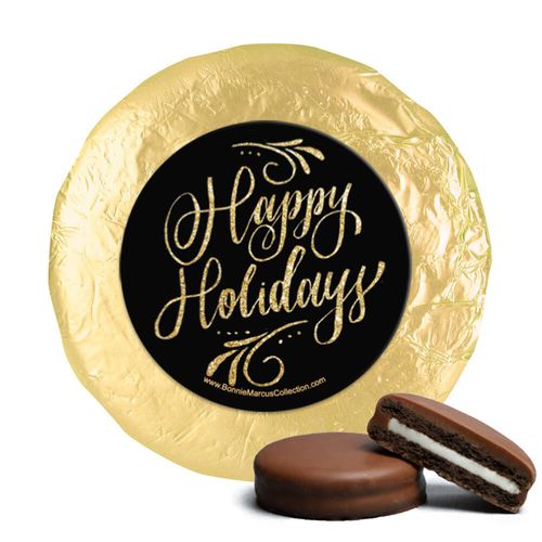 Personalized Bonnie Marcus Happy Holidays Flourish Chocolate Covered Oreos