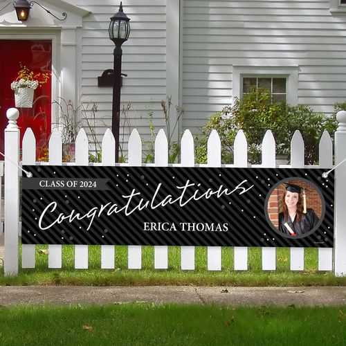 Personalized Graduation Circle Photo 5 Ft. Banner