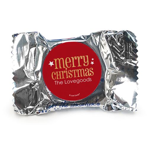 Personalized Shimmering Christmas York Peppermint Patties