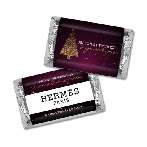 Personalized Christmas Joyful Season Hershey's Miniatures Wrappers
