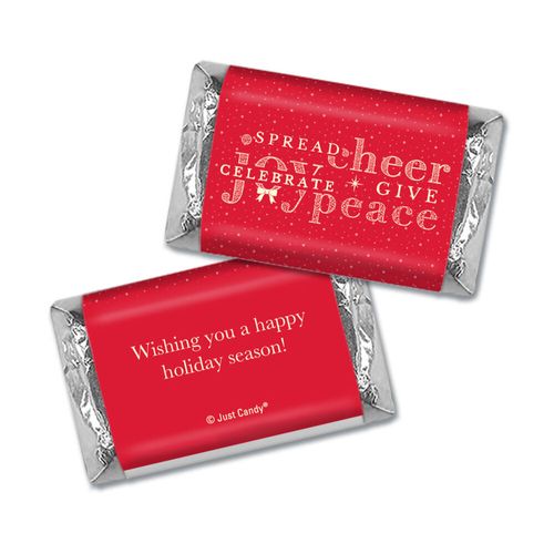 Personalized Christmas Spread Cheer Hershey's Miniatures