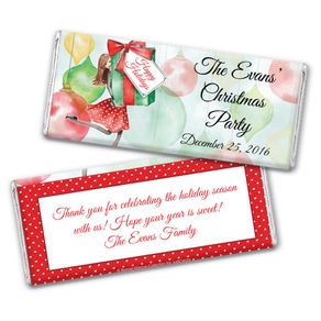 Bonnie Marcus Collection Christmas Personalized Chocolate Bar