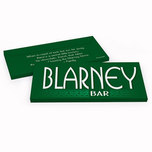 Deluxe Personalized Blarney Bar St. Patrick's Day Chocolate Bar in Gift Box