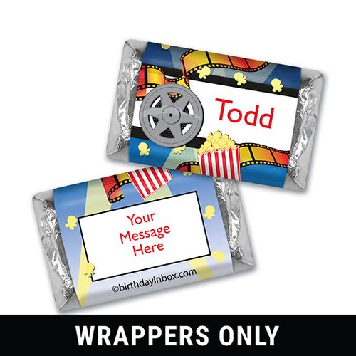 Movie Night Personalized Miniature Wrappers