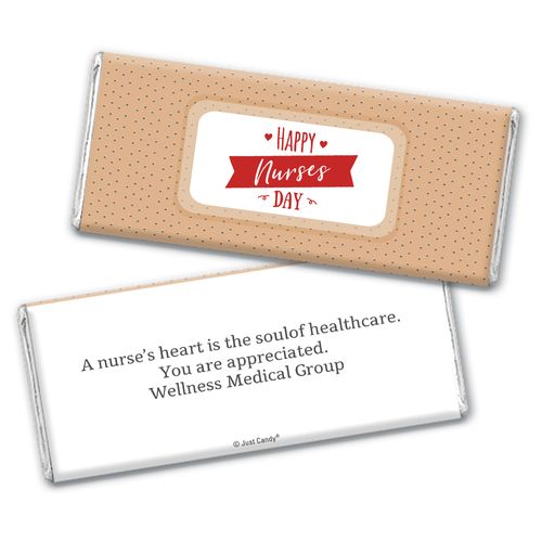 Personalized Nurse Appreciation Happy Nurses Day Chocolate Bar Wrappers Only