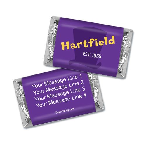 Personalized Hershey's Miniature Wrappers Only - Business Promotional Willy Wonka Theme