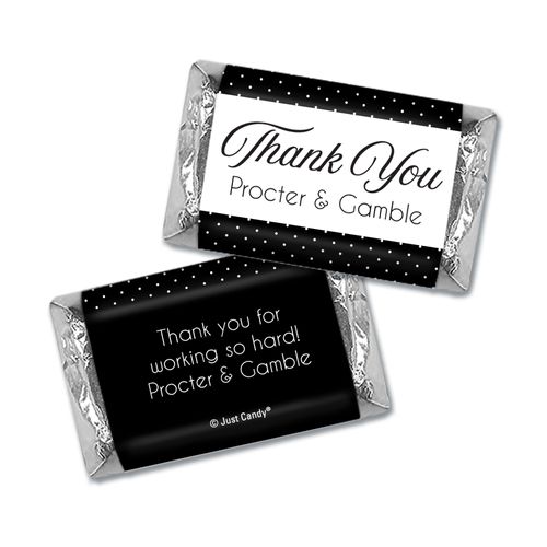 Personalized Hershey's Miniature Wrappers Only - Thank You Pin Dots
