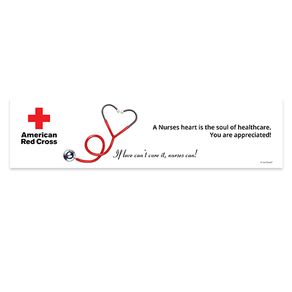 Personalized Heart-O-Scope Nurse Appreciation 5 Ft. Banner