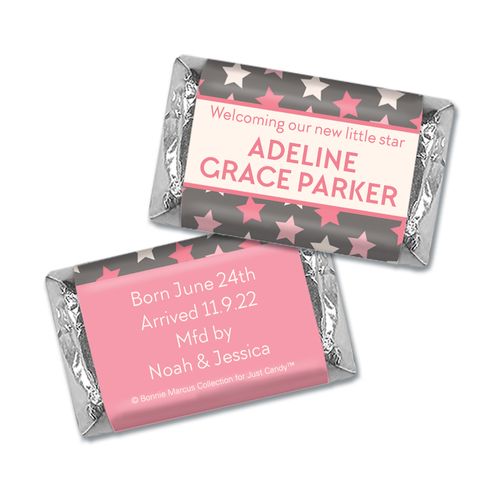 Bonnie Marcus Collection Personalized Chocolate Bar Star Girl Birth Announcement