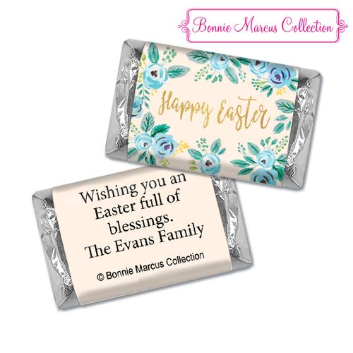 Bonnie Marcus Collection Easter Blue Flowers Hershey's Miniatures
