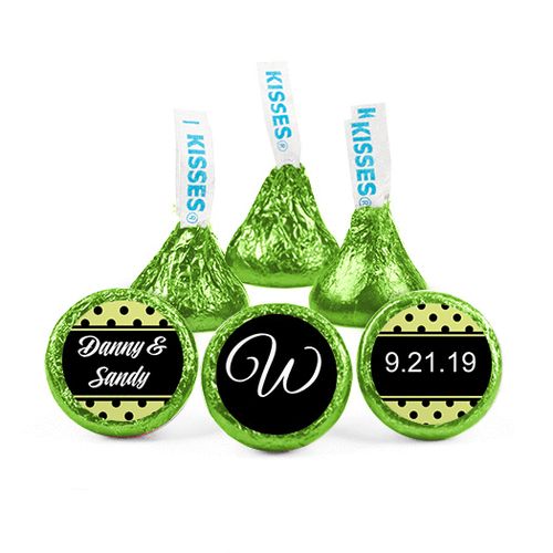 Personalized Wedding Reception Dots Hershey's Kisses