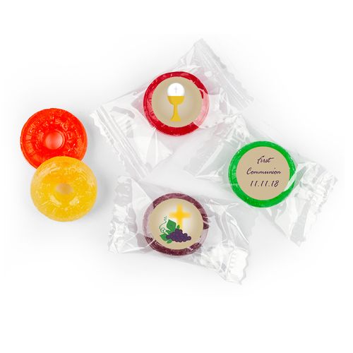 With You Personalized First Communion LifeSavers 5 Flavor Hard Candy Assembled