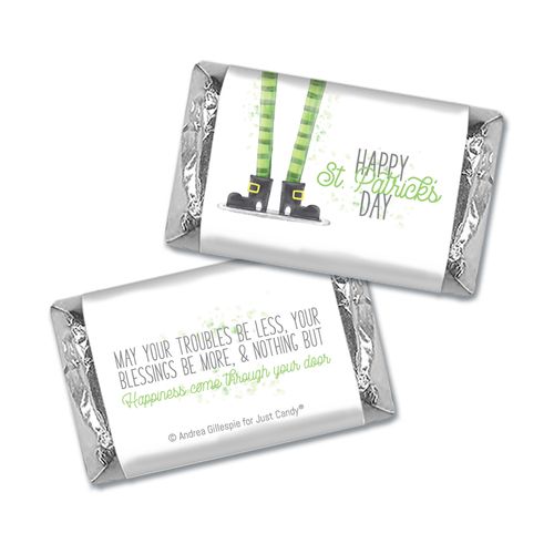Personalized St. Patrick's Day Lucky Feet Hershey's Miniatures