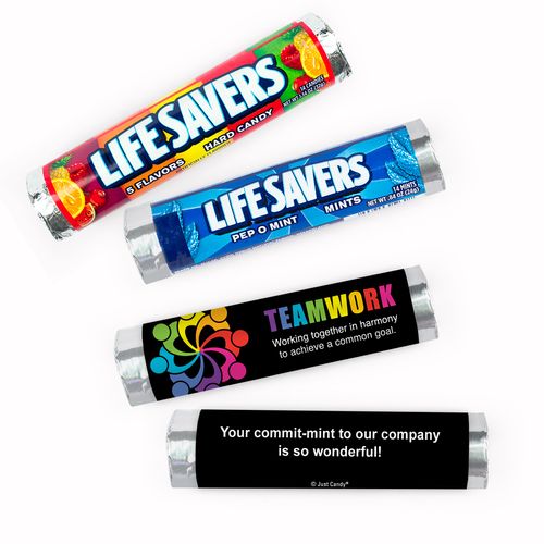 Personalized Teamwork All Hands In Lifesavers Rolls (20 Rolls)