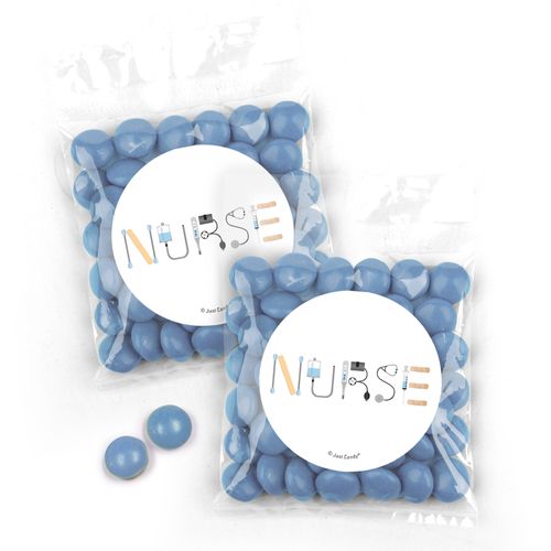 Personalized Nurse Appreciation First Aid Candy Bags with Just Candy Milk Chocolate Minis
