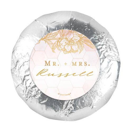 Personalized Wedding Blushing Dream 1.25" Stickers (48 Stickers)