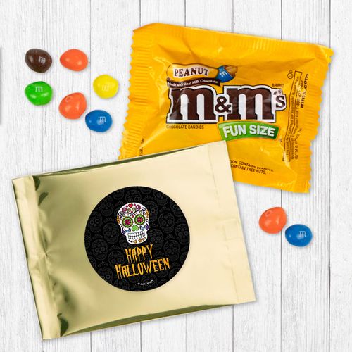 Personalized Halloween Day of the Dead - Peanut M&Ms