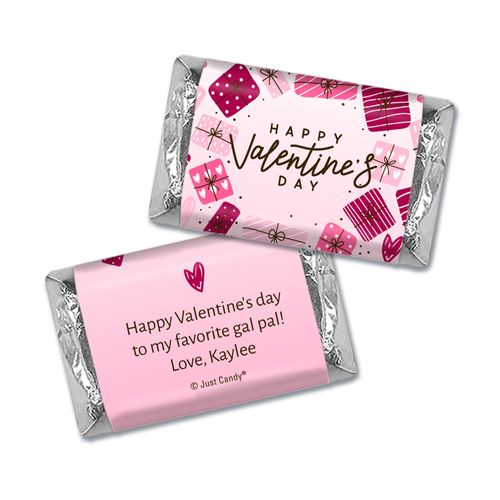 Personalized Valentine's Day Hershey Miniature Wrappers Only - Sweet Gifts