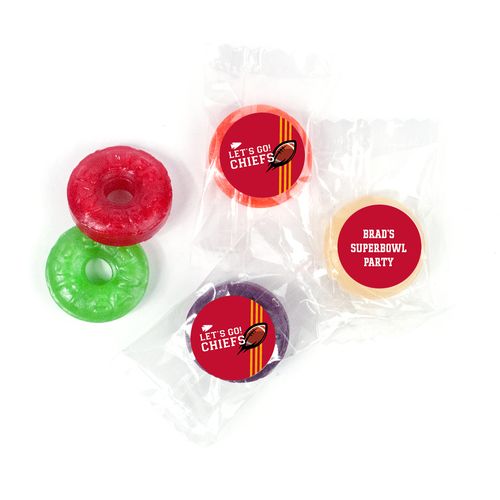 Life Savers 5 Flavor Hard Candy Personalized Chiefs Football Party