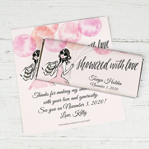 Blithe Spirit Bridal Shower Favors Personalized Candy Bar - Wrapper Only