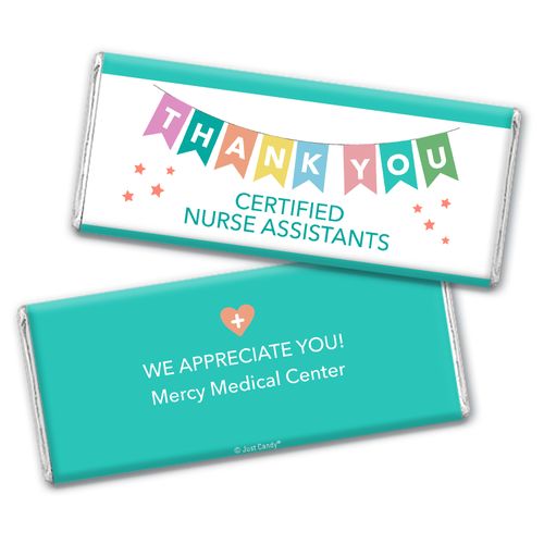 Nurse Appreciation Personalized Chocolate Bar Thank You CNA