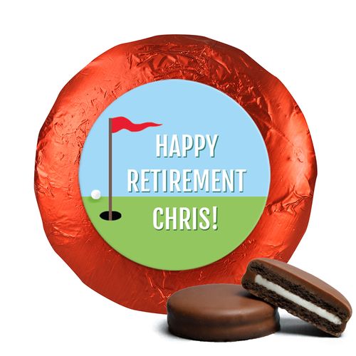 Personalized Bonnie Marcus Collection Retirement Gone Golfin' Assembled Belgian Chocolate Covered Oreos (24 Pack)