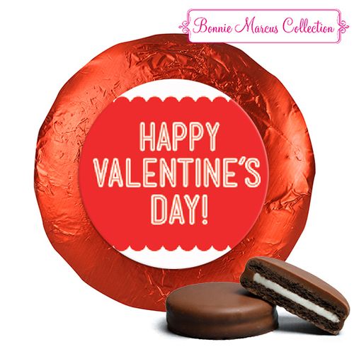 Bonnie Marcus Collection Valentine's Day Pattern Milk Chocolate Covered Oreos