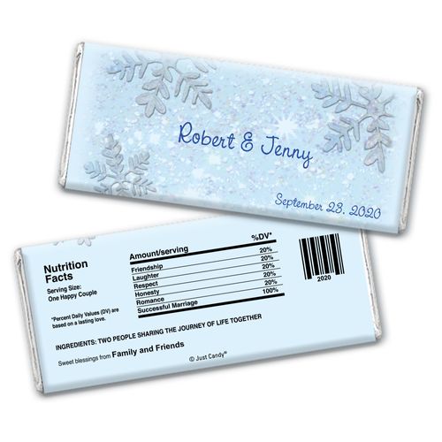 Winter Wonderland Personalized Chocolate Bar Wrappers