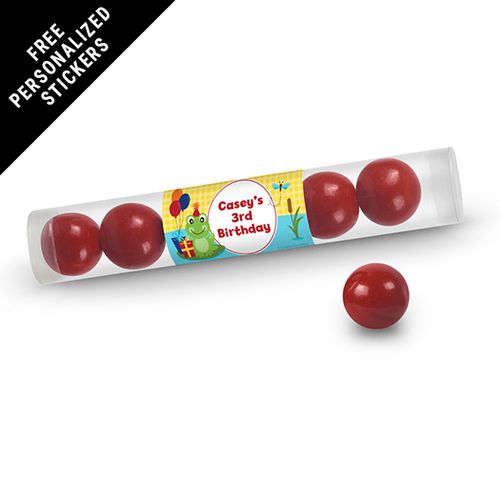 Birthday Personalized Gumball Tube Frog Pond (12 Pack)