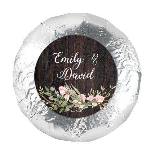 Personalized Wedding Rustic Romance 1.25" Stickers (48 Stickers)