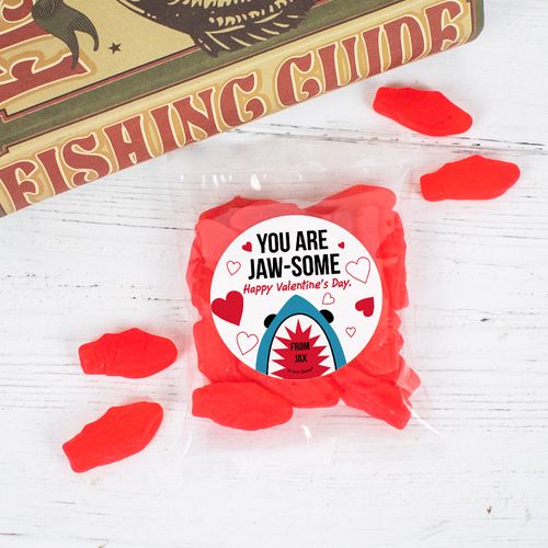 Personalized Valentine's Day Candy Bag with Swedish Fish - You are Jaw-some