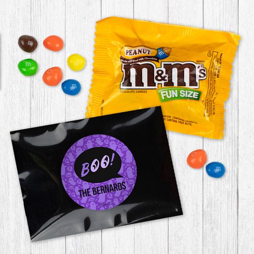 Personalized Halloween Spooky Phrases - Peanut M&Ms