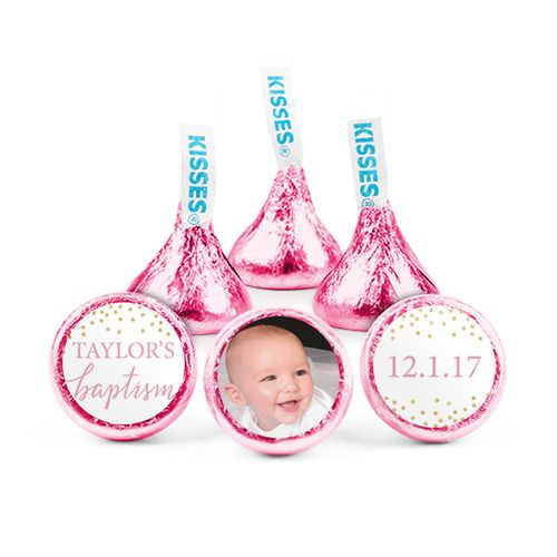 Personalized Confetti Baptism Hershey's Kisses