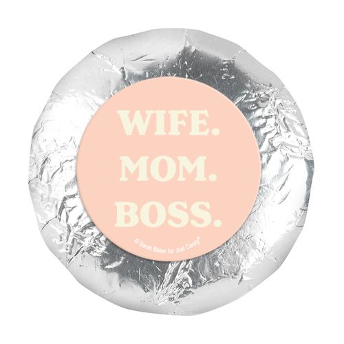 1.25in Stickers - Mother's Day Wife. Mom. Boss (48 Stickers)