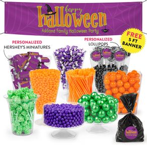 Personalized Halloween Spirit Deluxe Candy Buffet