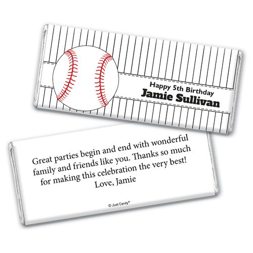 Home Run Personalized Candy Bar - Wrapper Only