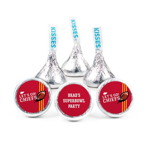 Personalized Chiefs Football Party Hershey's Kisses