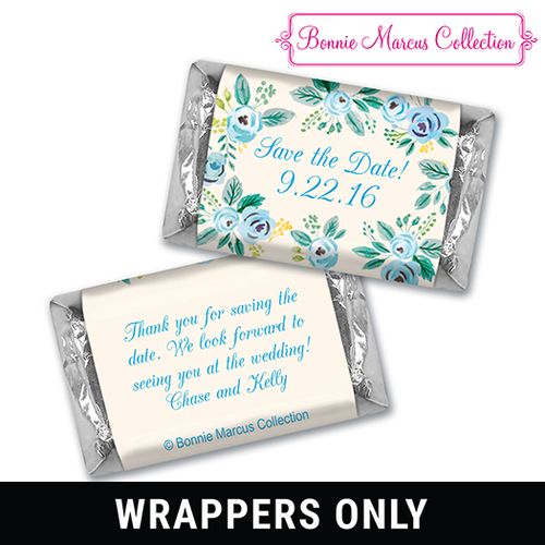 Bonnie Marcus Collection Wrapper Here's Something BlueSave the Date Favors