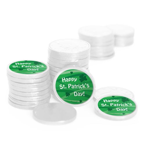 Happy St. Patrick's Day Chocolate Coins with Stickers (84 Pack)