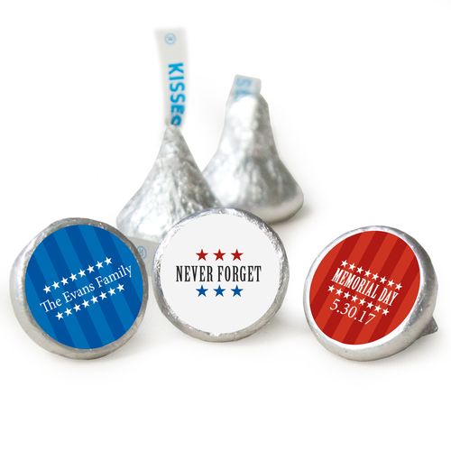 Patriotic Stars Memoridal Day HERSHEY'S KISSES Candy Assembled