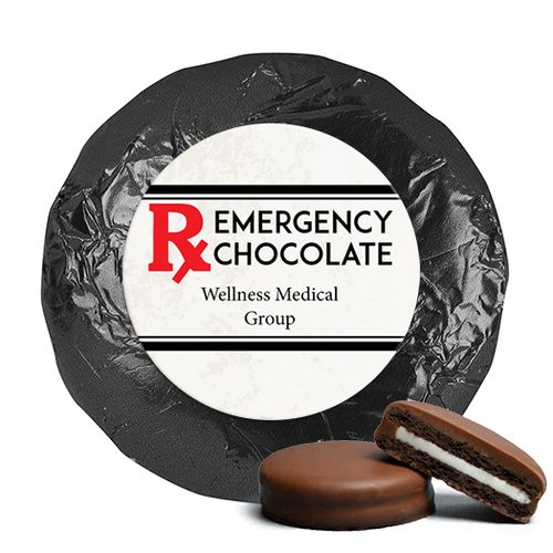 Personalized Emergency Chocolate Milk Chocolate Covered Oreo Cookies
