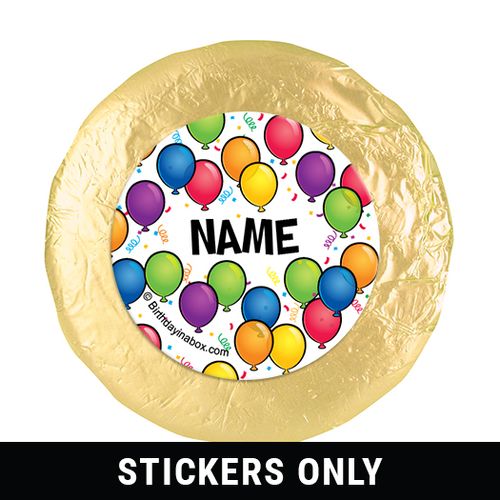 Birthday Glitz Personalized 1.25" Stickers (48 Stickers)