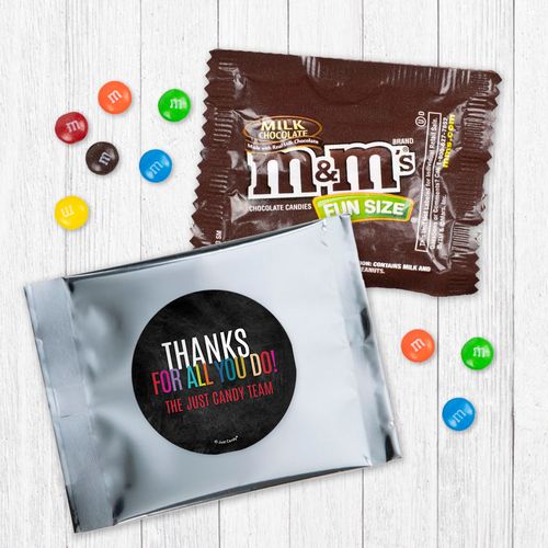Personalized Business Colorful Thanks - Milk Chocolate M&Ms