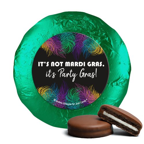 Mardi Gras Party Feathers Chocolate Covered Oreos