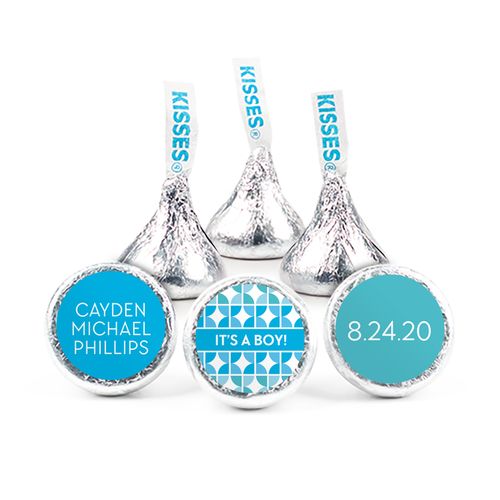Personalized Boy Birth Announcement It's a Girl Hearts Hershey's Kisses