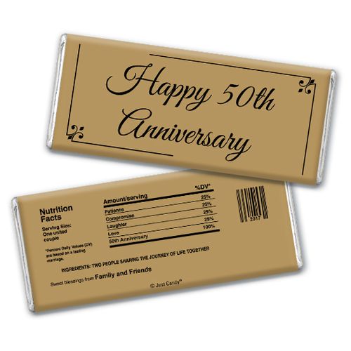 Simple Truth Anniversary Favors Personalized Hershey's Bar Assembled
