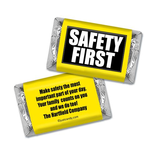 Personalized Hershey's Miniature Wrappers Only - Business Promotional Safety First